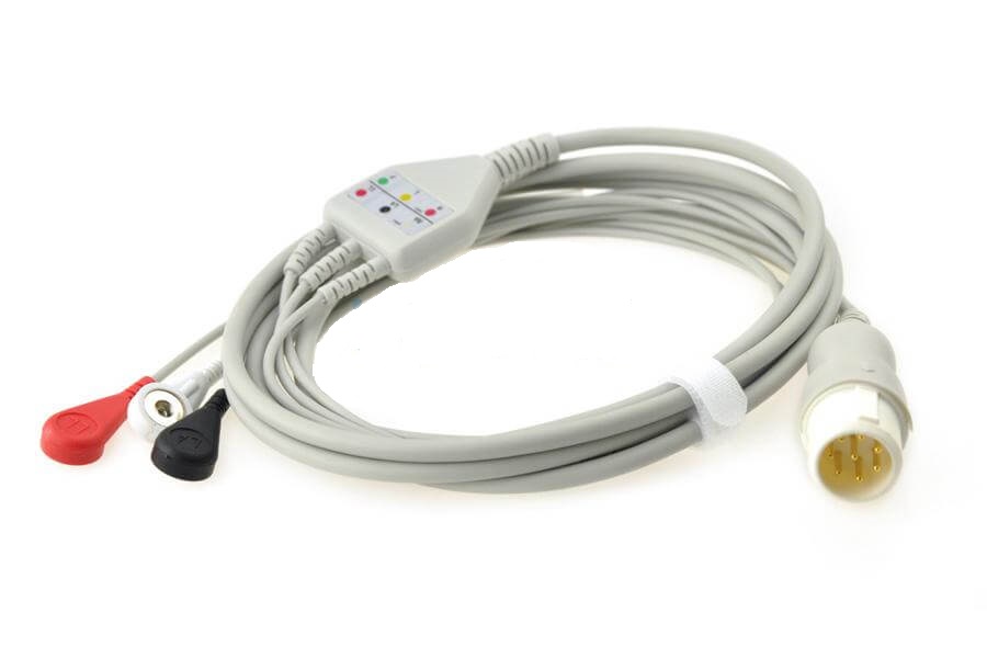 Philips ECG cable with lead wires, 8 pins